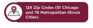 UI Health Community Relations Zip Code Map
